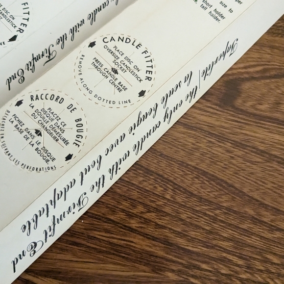 Vintage 1960s silver long tapered candles - two sets - Picture 2 of 7